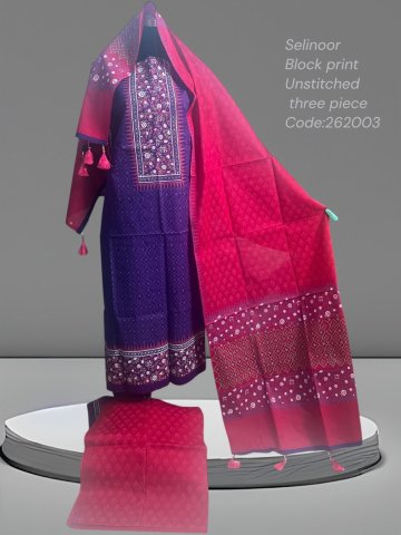 Purple Block Print 3-Piece