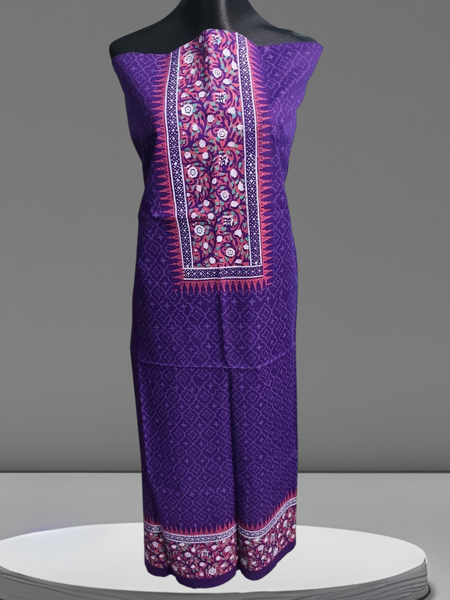 Purple Block Print 3-Piece