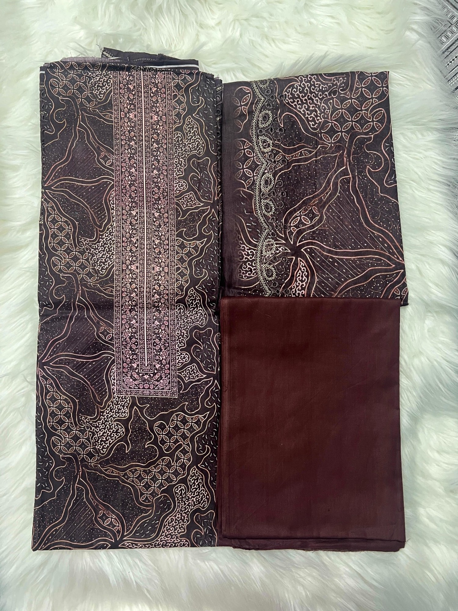 Wine Marshal Cotton lawn (Zam Zam)