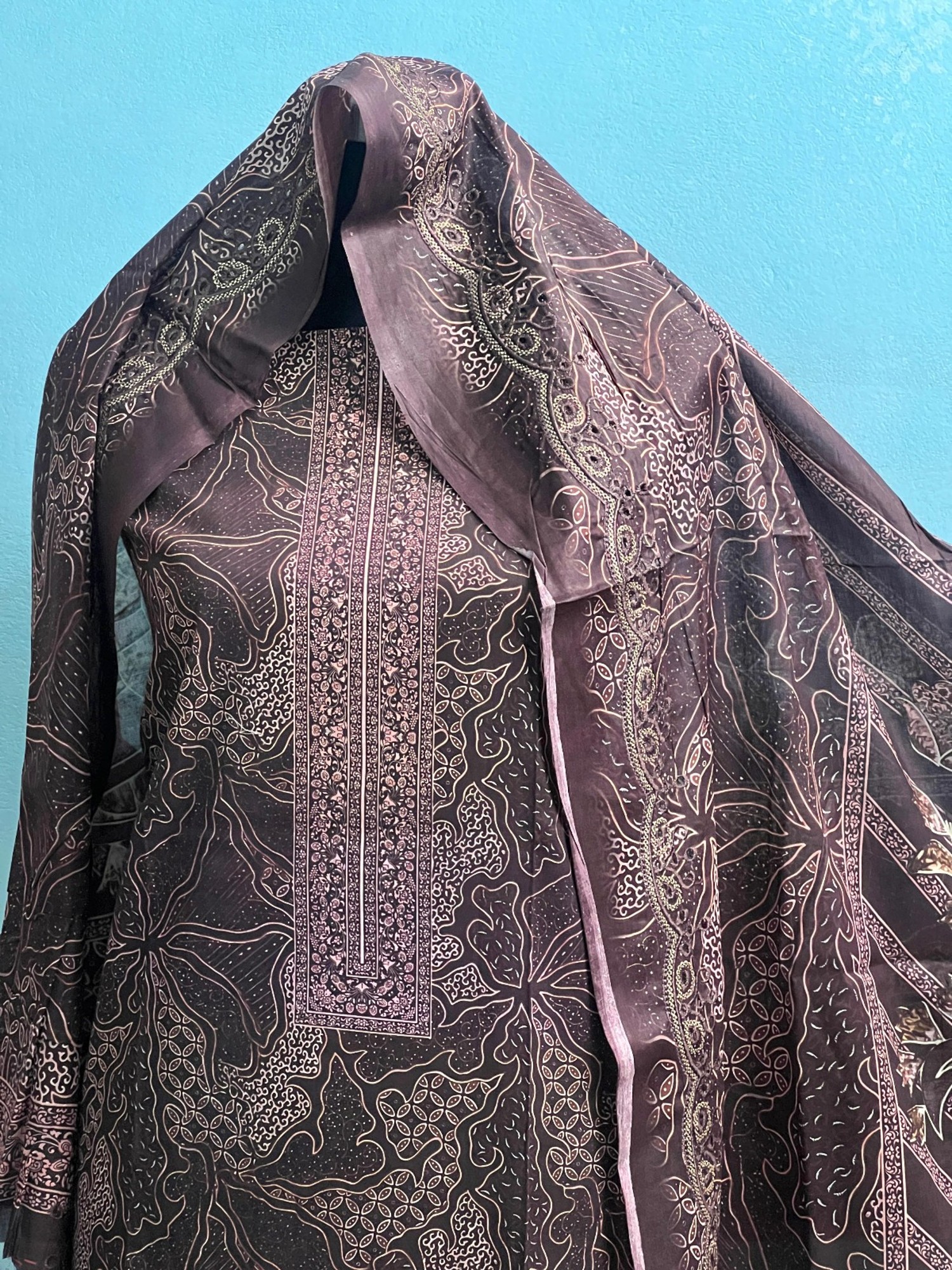 Wine Marshal Cotton lawn (Zam Zam)