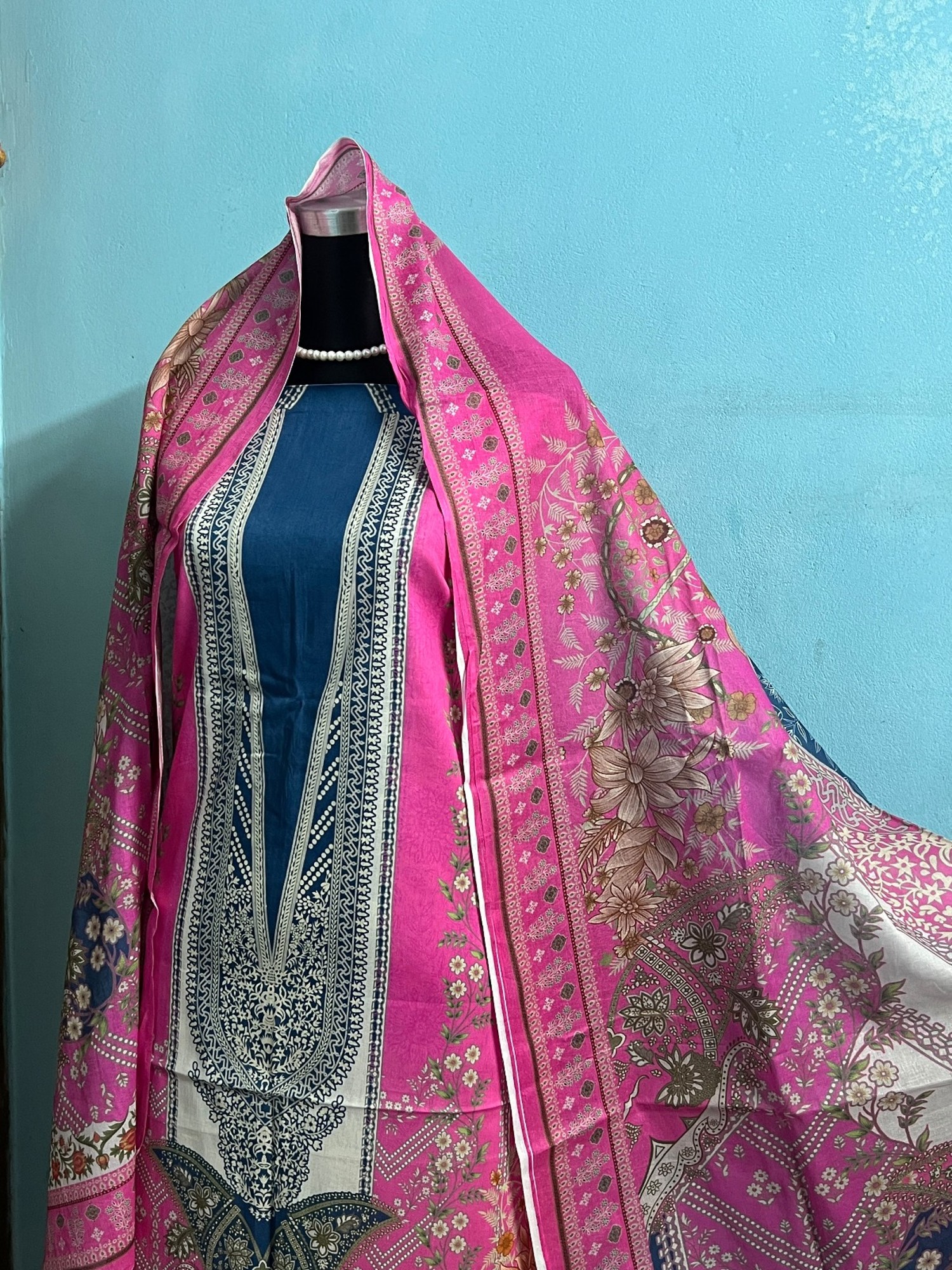 Pink Zam Zam Digital Swiss Lawn
