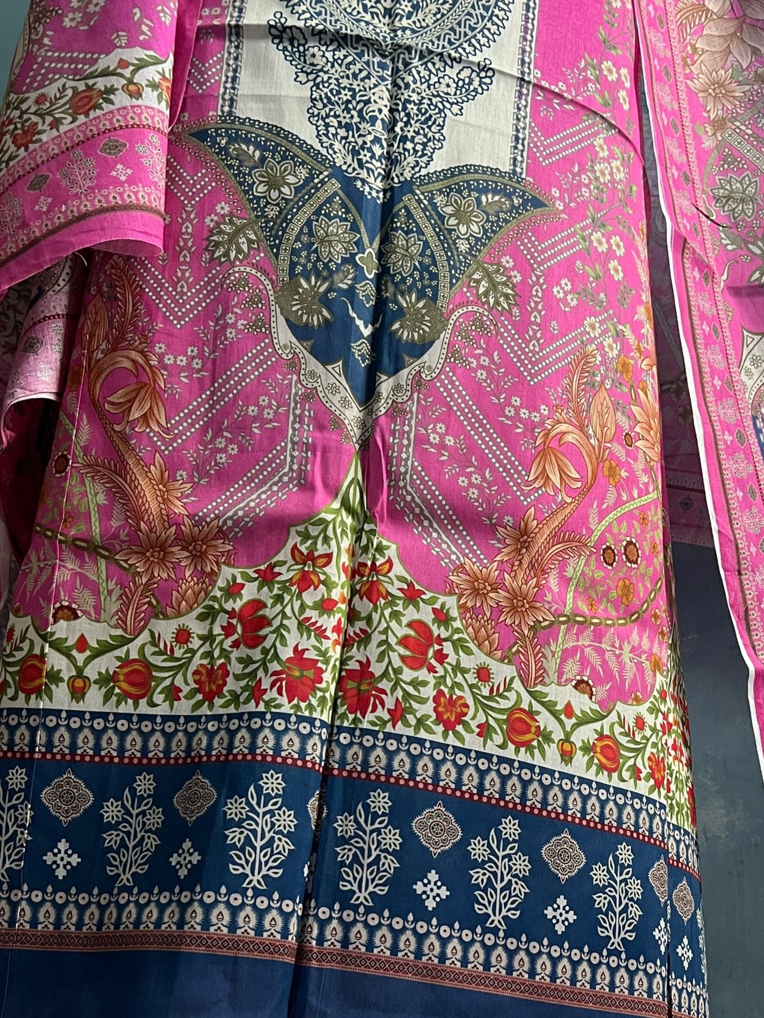 Pink Zam Zam Digital Swiss Lawn