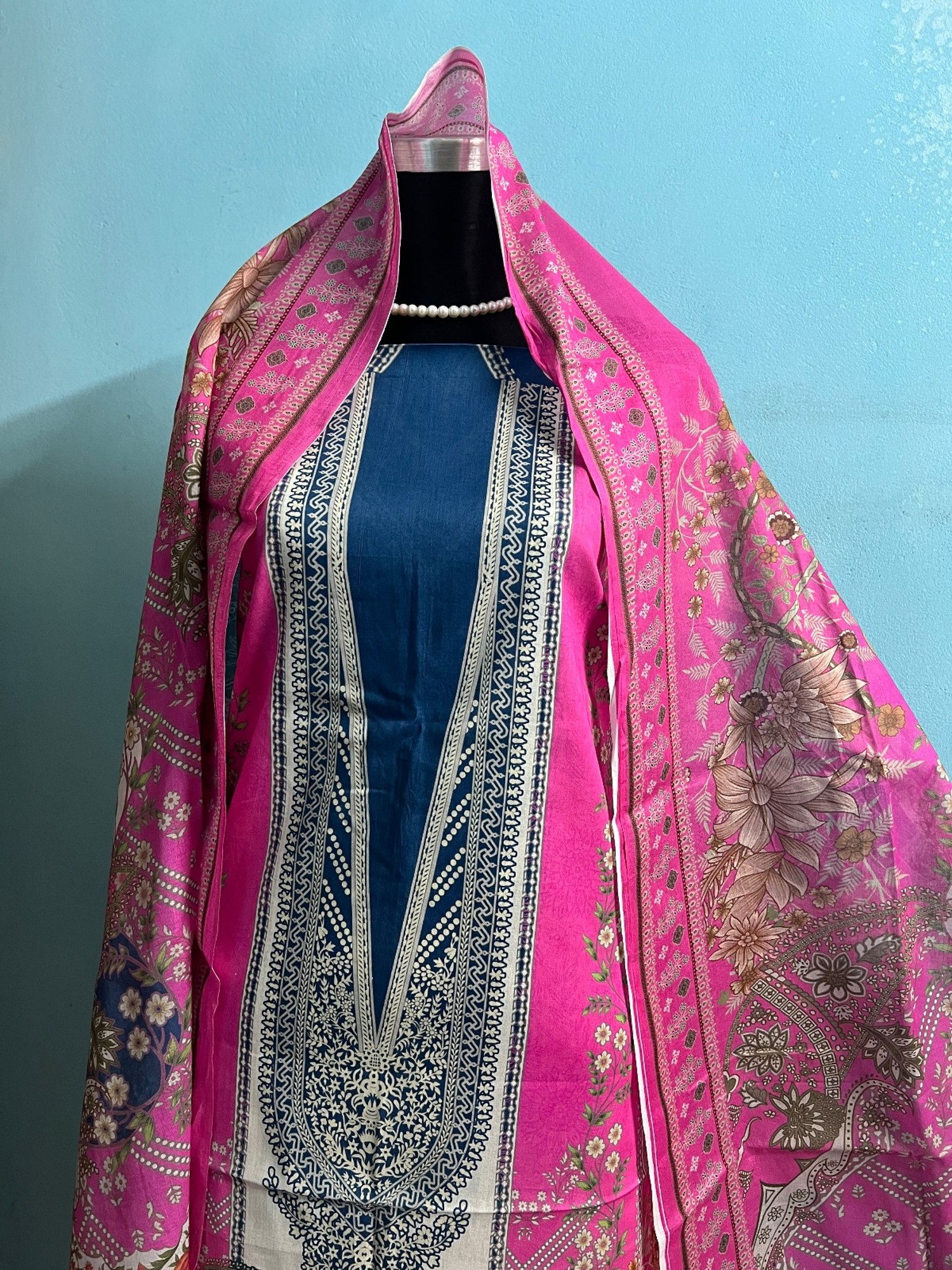 Pink Zam Zam Digital Swiss Lawn